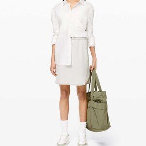 Lululemon - On The Fly Skirt - Silverstone / Cream - 6